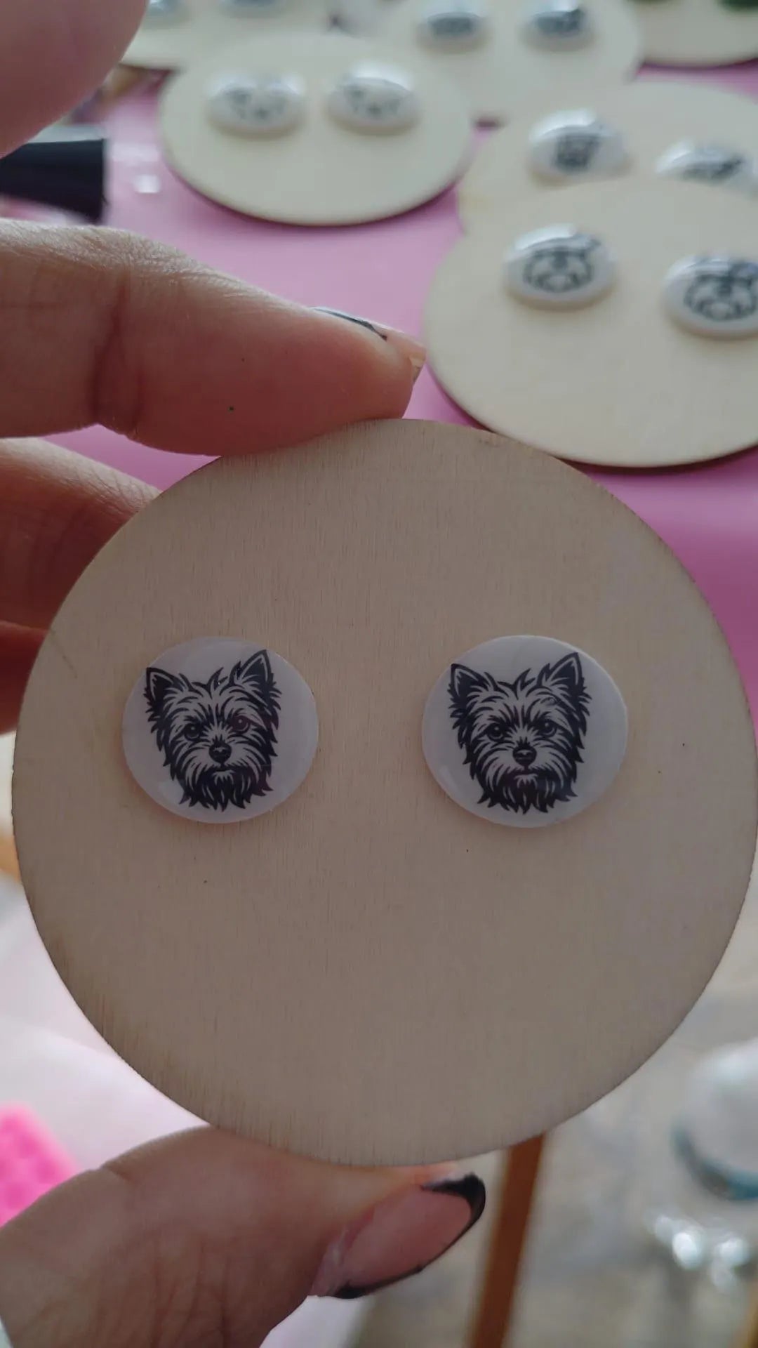 Dog Breed Stud Earrings | Handmade Resin Pet Lover Jewelry | Hypoallergenic Dog Face Studs