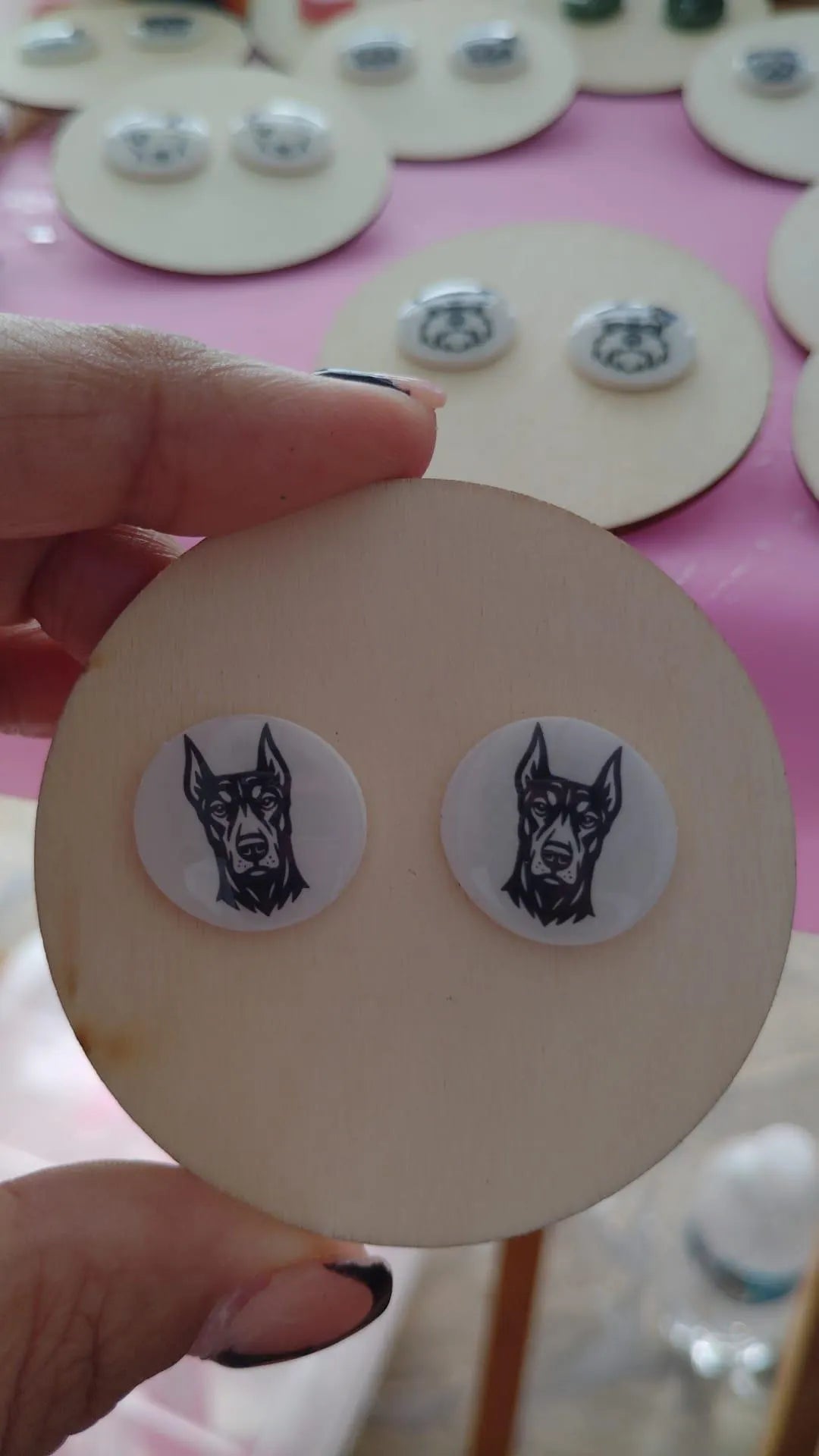 Dog Breed Stud Earrings | Handmade Resin Pet Lover Jewelry | Hypoallergenic Dog Face Studs