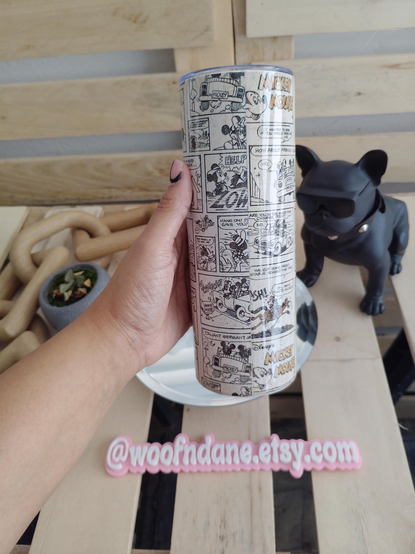 Vintage Cartoon Mouse 20oz Tumbler