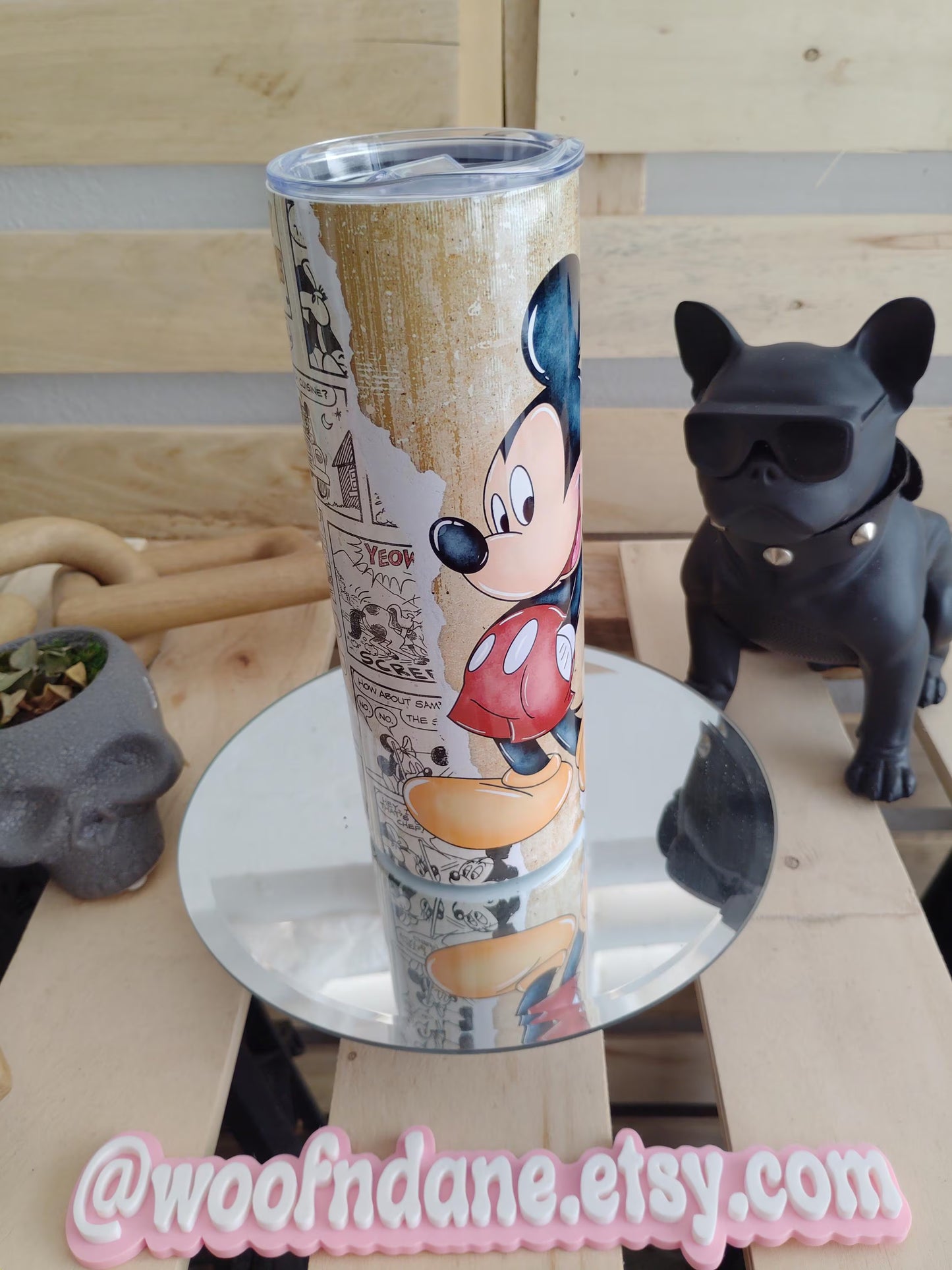 Vintage Cartoon Mouse 20oz Tumbler