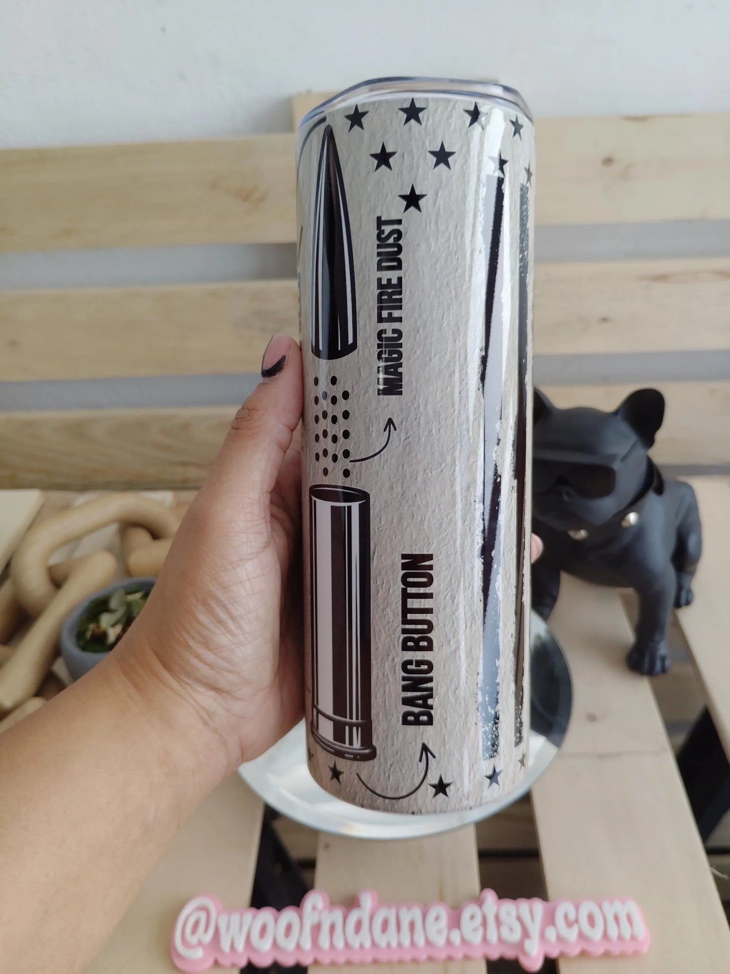 Anatomy of a Pew Tumbler | 20oz Patriotic Gun Humor Cup | 2A Freedom Gift