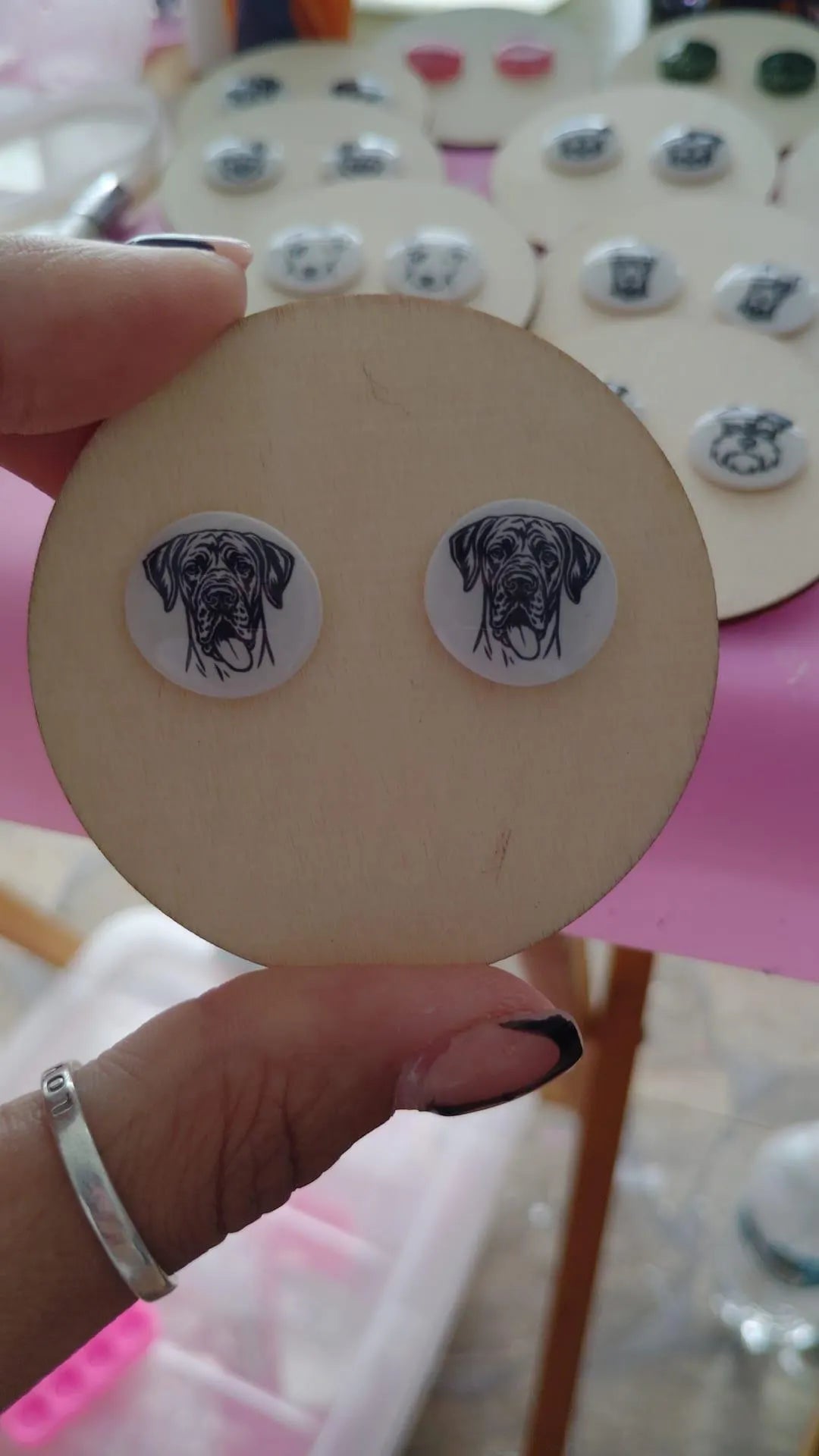 Dog Breed Stud Earrings | Handmade Resin Pet Lover Jewelry | Hypoallergenic Dog Face Studs