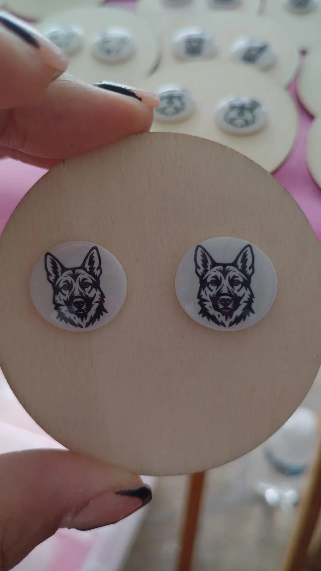 Dog Breed Stud Earrings | Handmade Resin Pet Lover Jewelry | Hypoallergenic Dog Face Studs