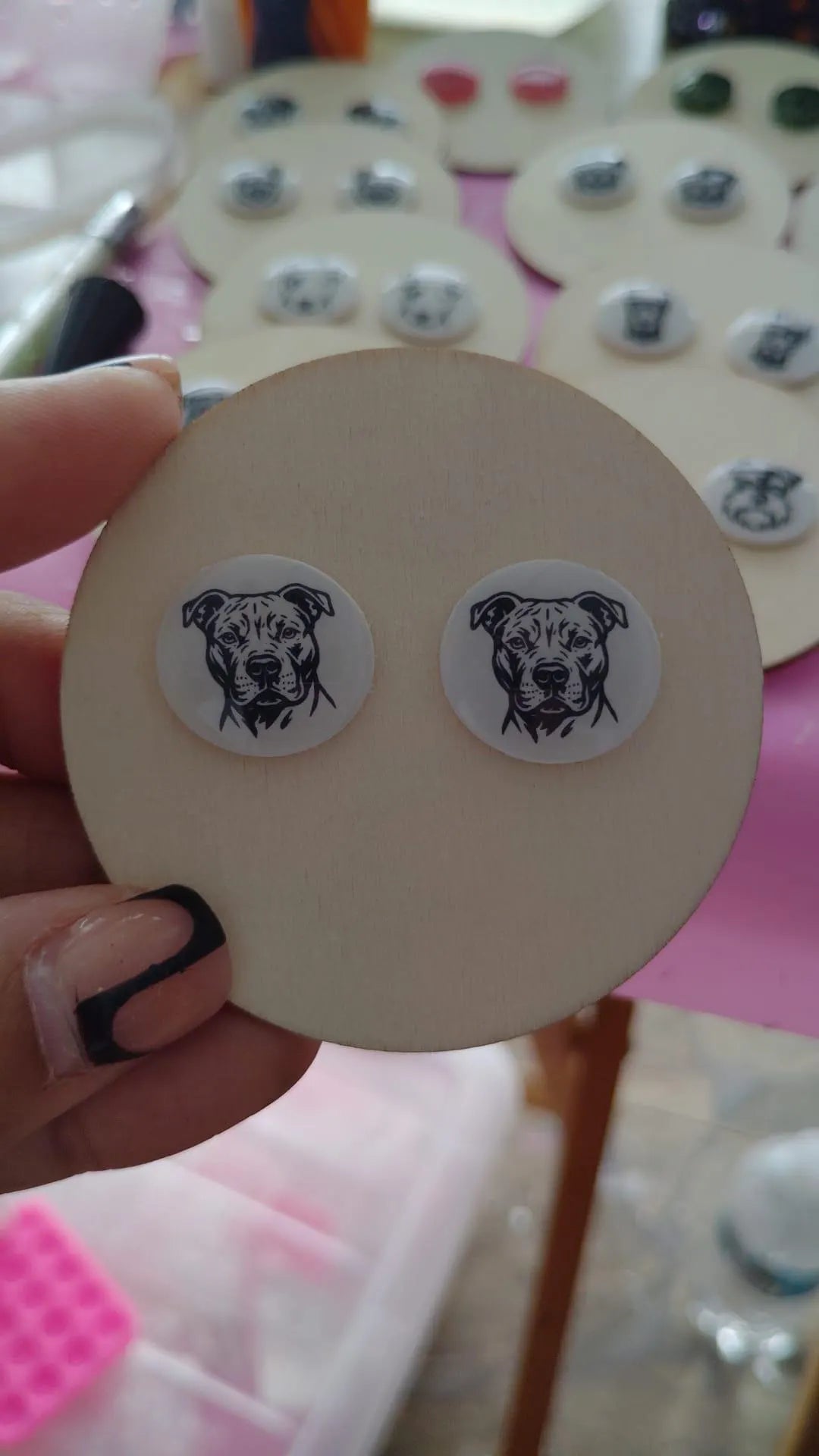 Dog Breed Stud Earrings | Handmade Resin Pet Lover Jewelry | Hypoallergenic Dog Face Studs