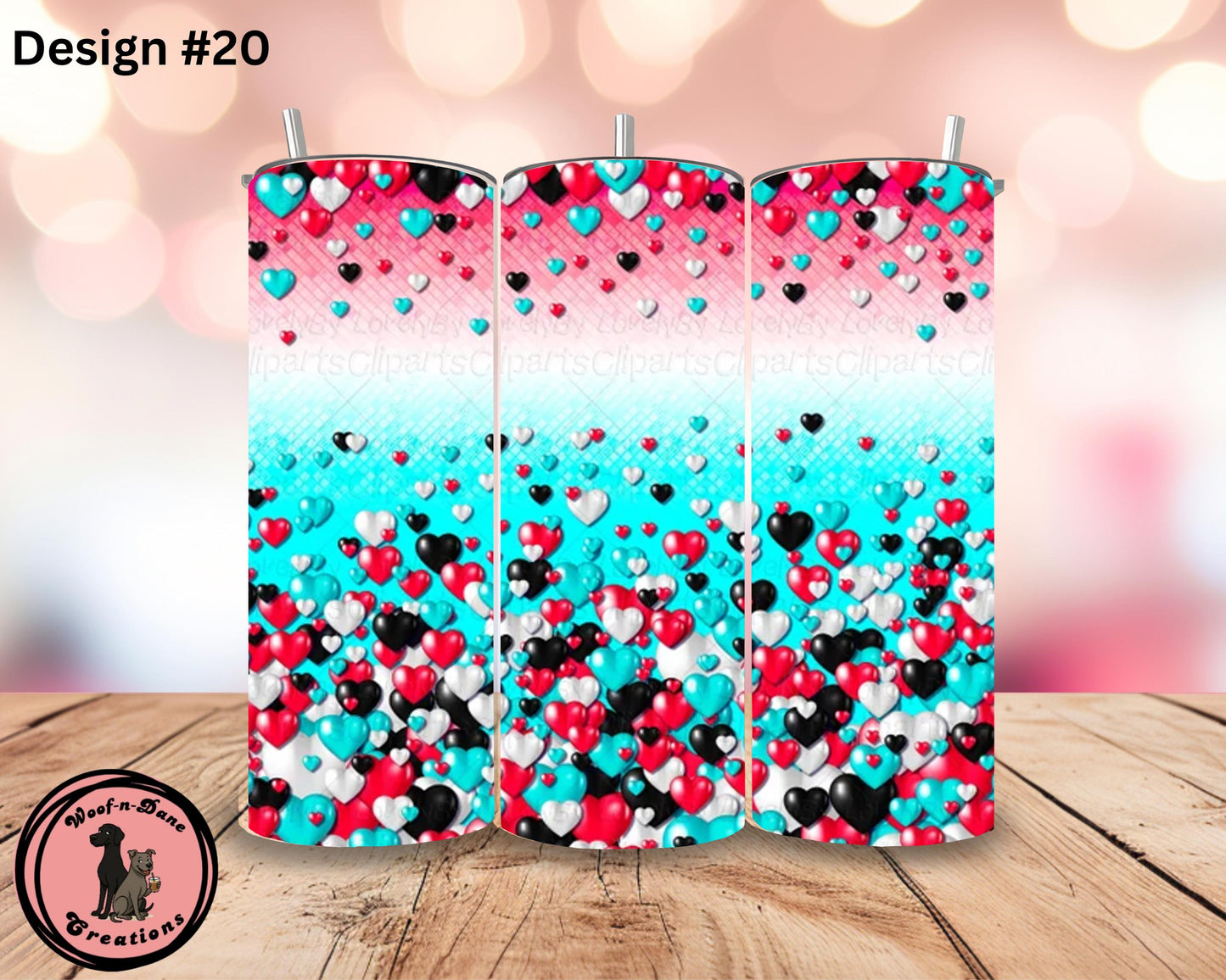 TikTok Influencer Tumbler: Neon Social Media Design, Stainless Steel Straw