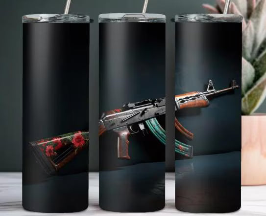 2nd Amendment Tumblers | Patriotic USA Flag & Firearms - 20oz Stainless Steel