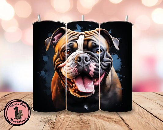 Happy Bulldog Tumbler