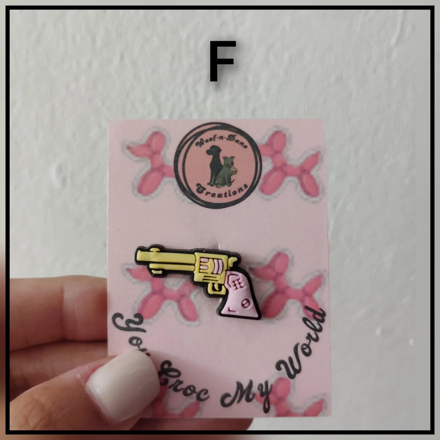 Gun Themed Croc Charms