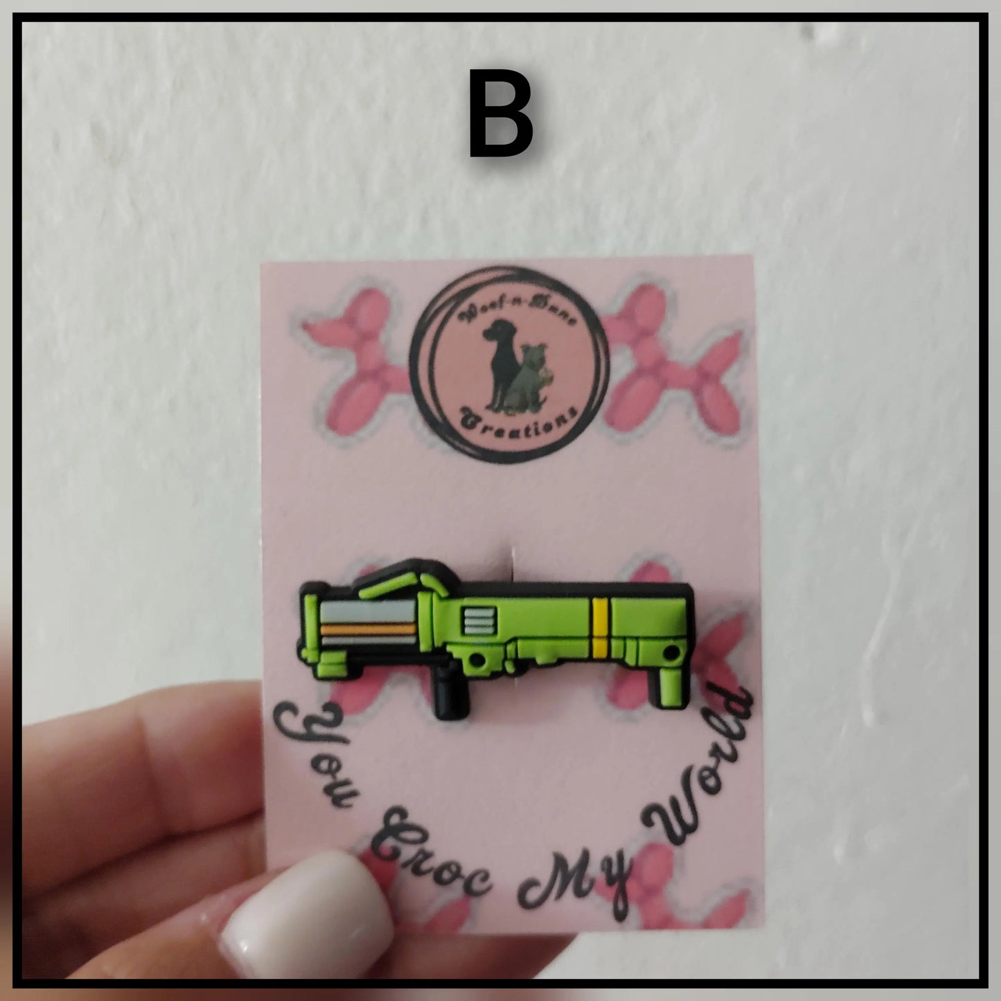 Gun Themed Croc Charms