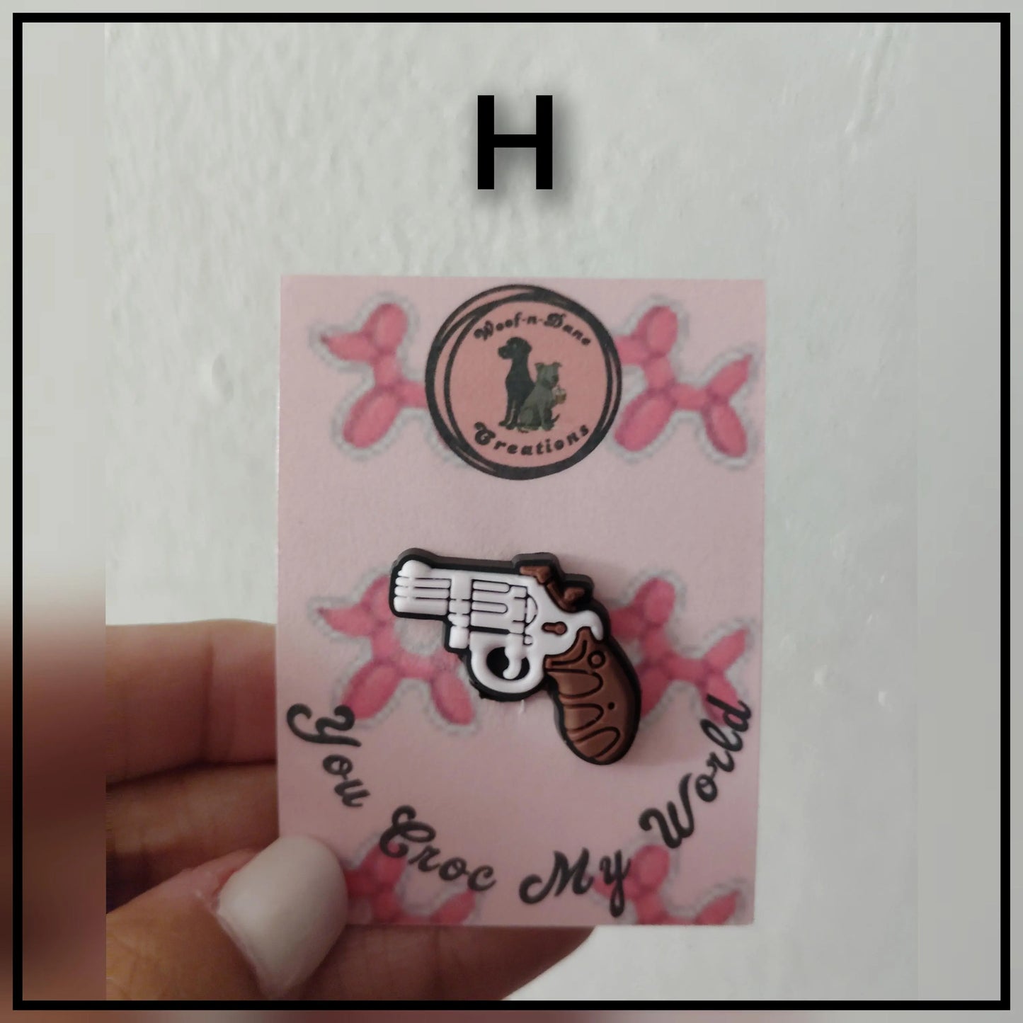 Gun Themed Croc Charms