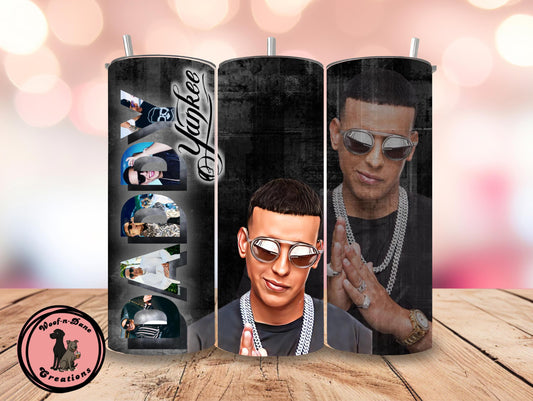 Daddy Yankee Tumbler: 20oz Stainless Steel Reggaeton Fan Gift