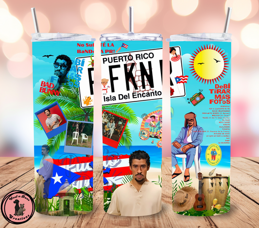 Bad Bunny Tumbler 20oz.