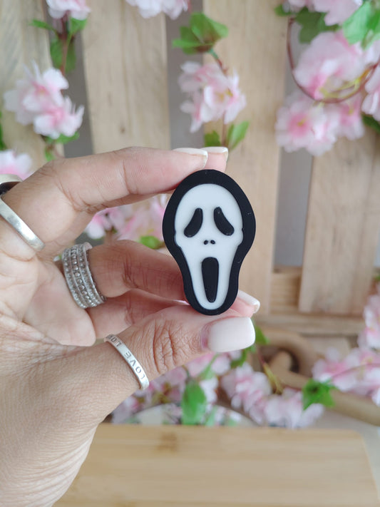 Ghost Face 3D Straw Topper