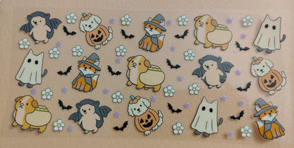 Cute Ghostie 16oz Glass Cans