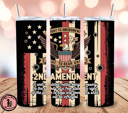 2nd Amendment Tumblers 20oz.