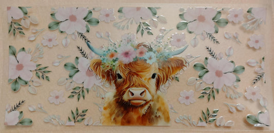 Cow 16oz Glass Can Tumblers