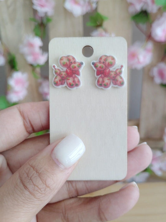 Balloon Dog Stud Earrings