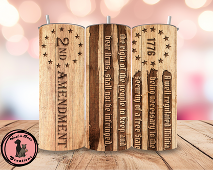 2nd Amendment Tumblers 20oz.