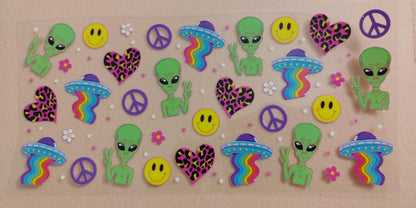 Alien / Space 16oz Glass Cans