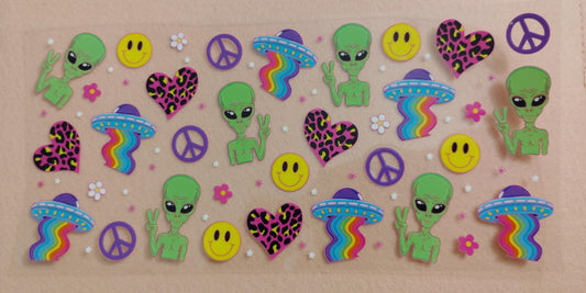 Alien / Space 16oz Glass Cans