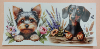 Cute Puppy Dog 16oz Glass Cans