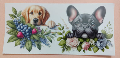 Cute Puppy Dog 16oz Glass Cans