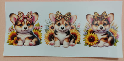 Cute Puppy Dog 16oz Glass Cans