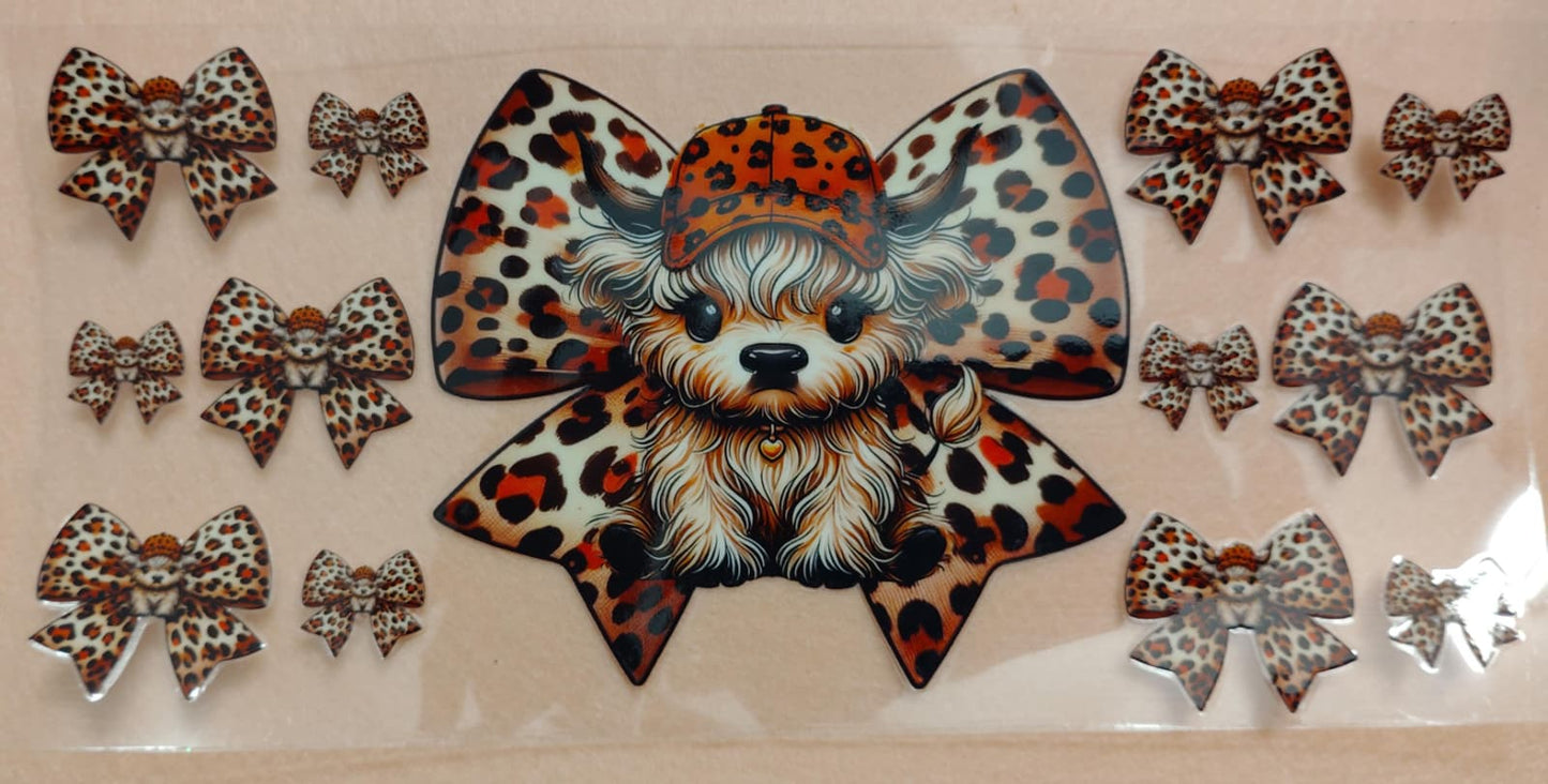 Cow 16oz Glass Can Tumblers