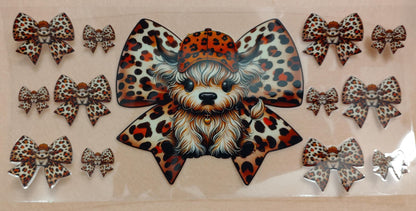 Cow 16oz Glass Can Tumblers