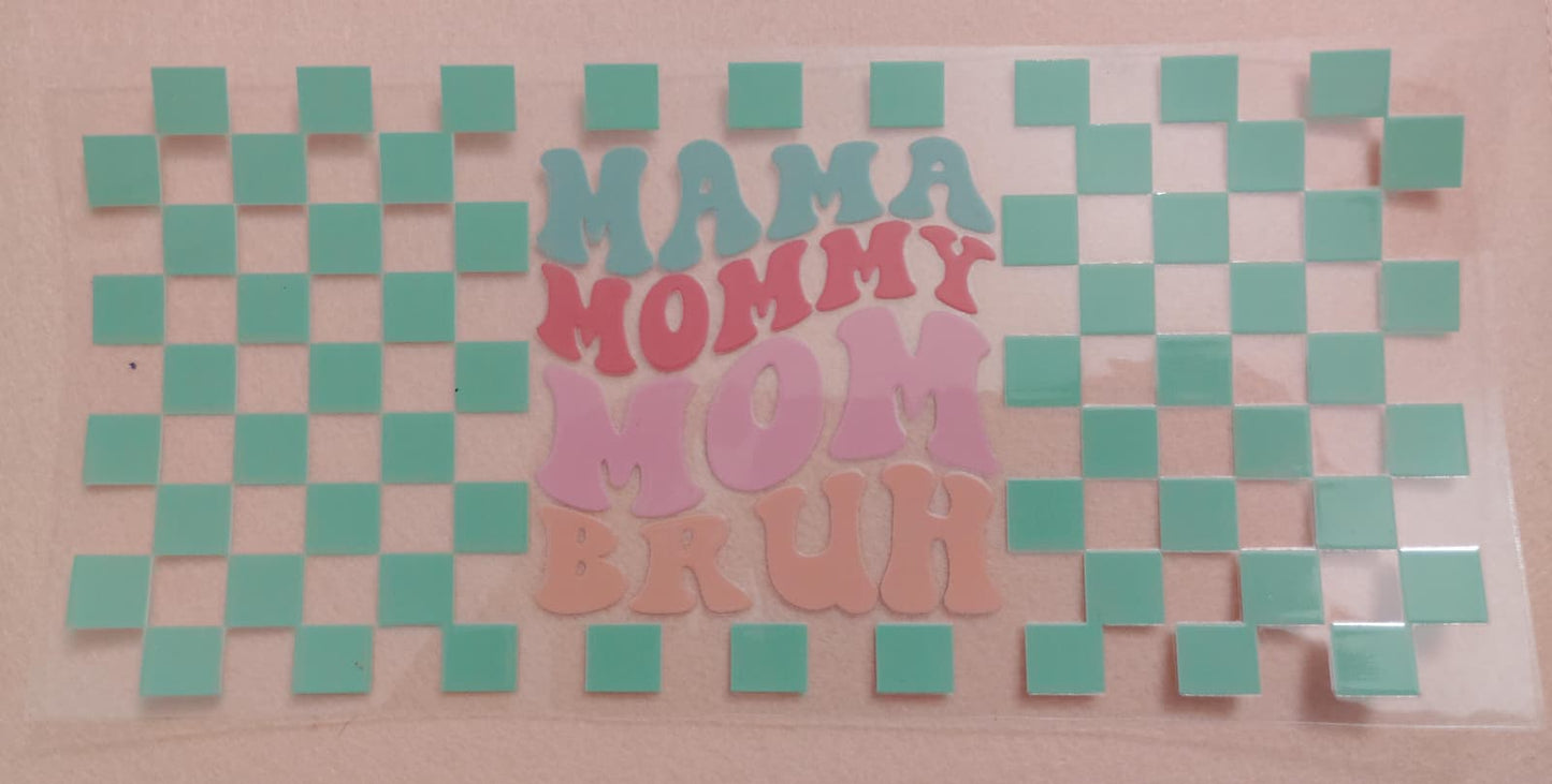 Mama Theme 16oz Glass Cans