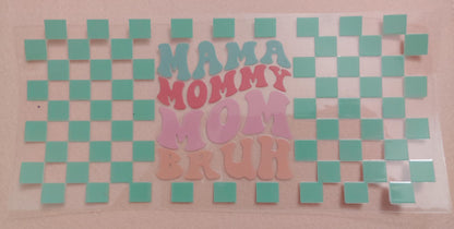 Mama Theme 16oz Glass Cans