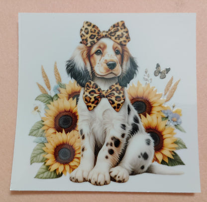 Cute Puppy Dog Face Glass Cans