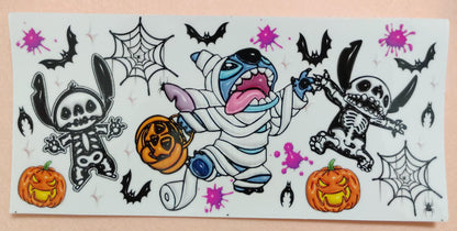 Stitch | Lilo & Stitch | Blue Alien 16oz Glass Cans