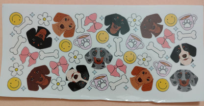 Cute Puppy Dog 16oz Glass Cans