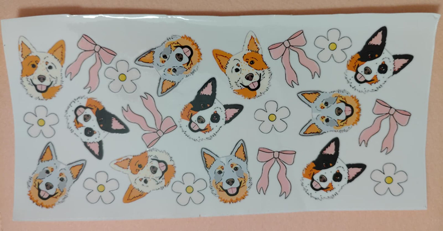 Cute Puppy Dog 16oz Glass Cans