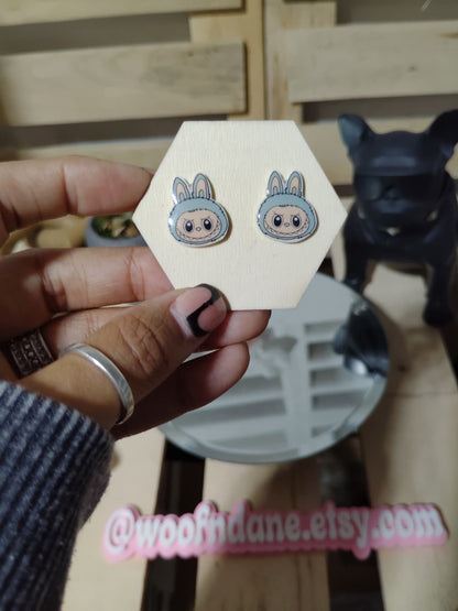 Labubu Face Stud Earrings