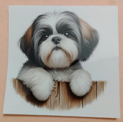 Cute Puppy Dog Face Glass Cans