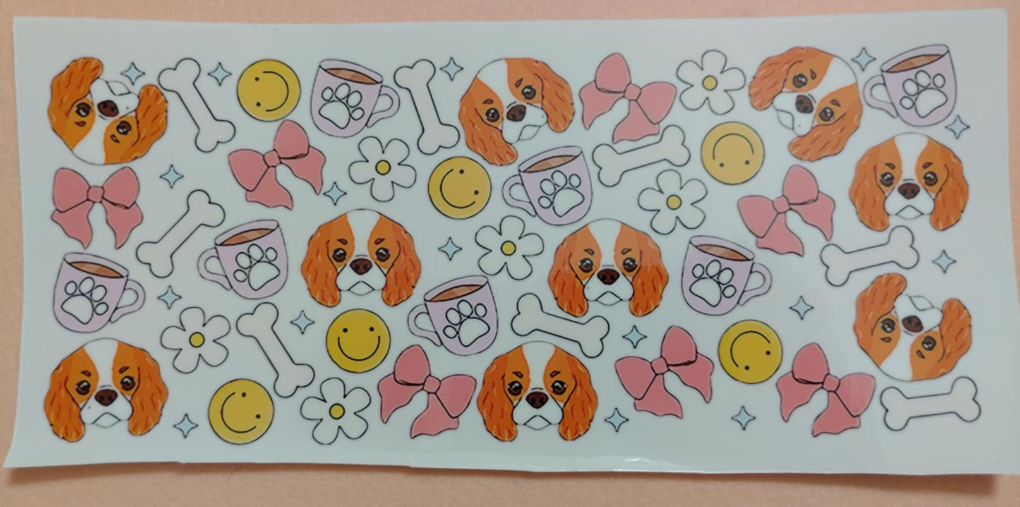 Cute Puppy Dog 16oz Glass Cans