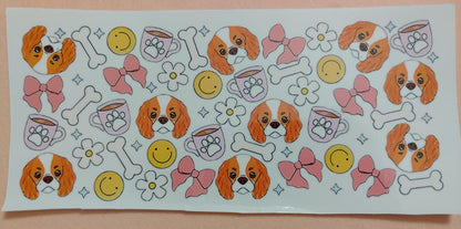 Cute Puppy Dog 16oz Glass Cans