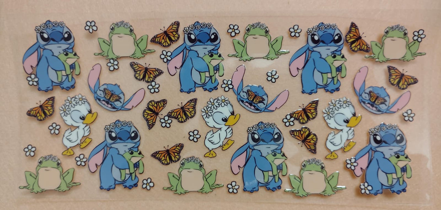 Stitch | Lilo & Stitch | Blue Alien 16oz Glass Cans