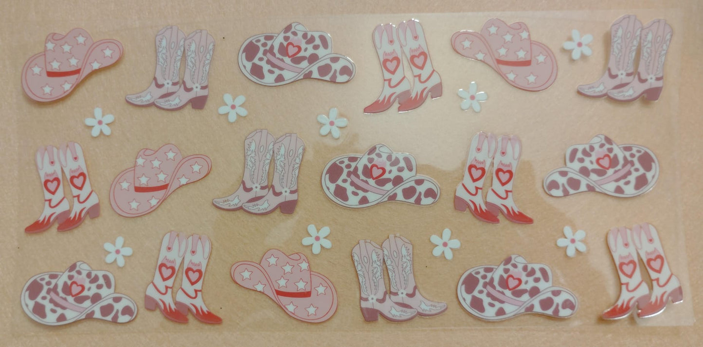 Western Theme 16oz Glass Can Tumbler