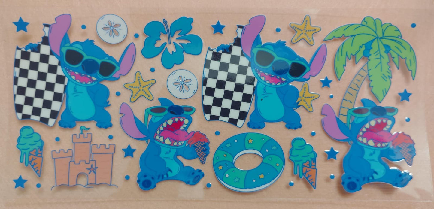 Stitch | Lilo & Stitch | Blue Alien 16oz Glass Cans