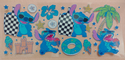 Stitch | Lilo & Stitch | Blue Alien 16oz Glass Cans