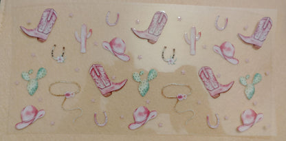 Western Theme 16oz Glass Can Tumbler