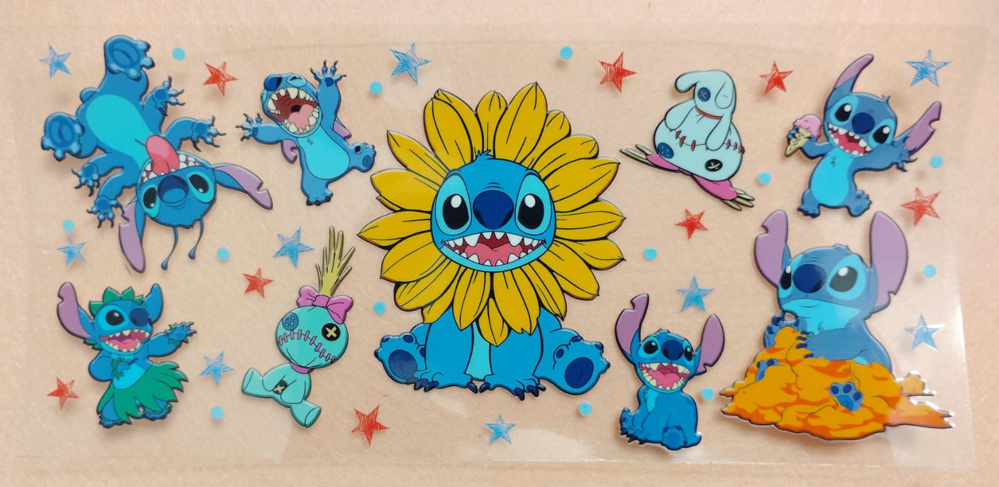 Stitch | Lilo & Stitch | Blue Alien 16oz Glass Cans