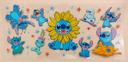 Stitch | Lilo & Stitch | Blue Alien 16oz Glass Cans