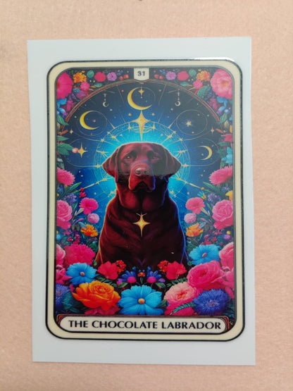 Dog Tarot Card 16oz Glass Cans