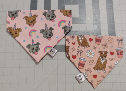 Reversible Over-the-Collar Dog Bandanas