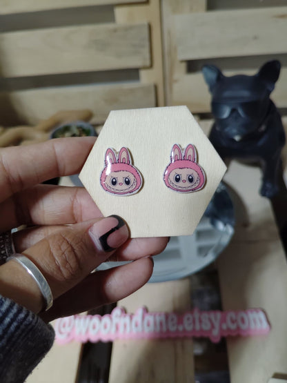 Labubu Face Stud Earrings