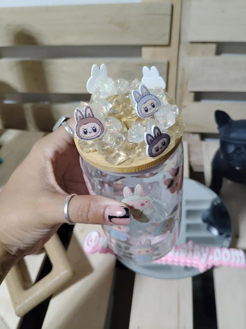Labubu 16oz Glass Cans